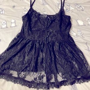 Romantic killstar lace camisole